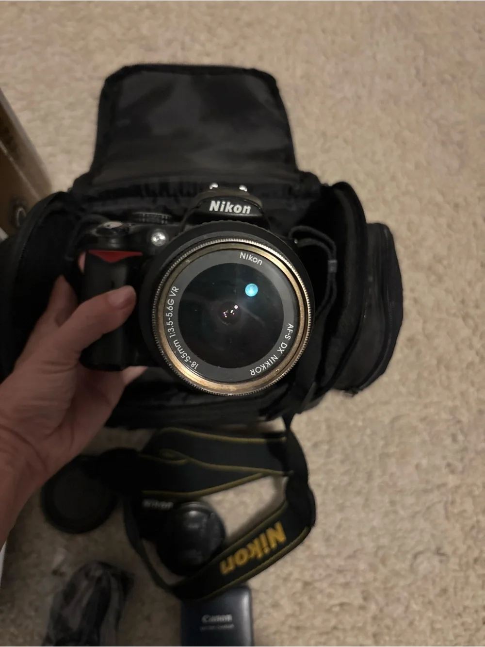 Nikon D5000 DSLR Camera with Kit Lens and Accessories